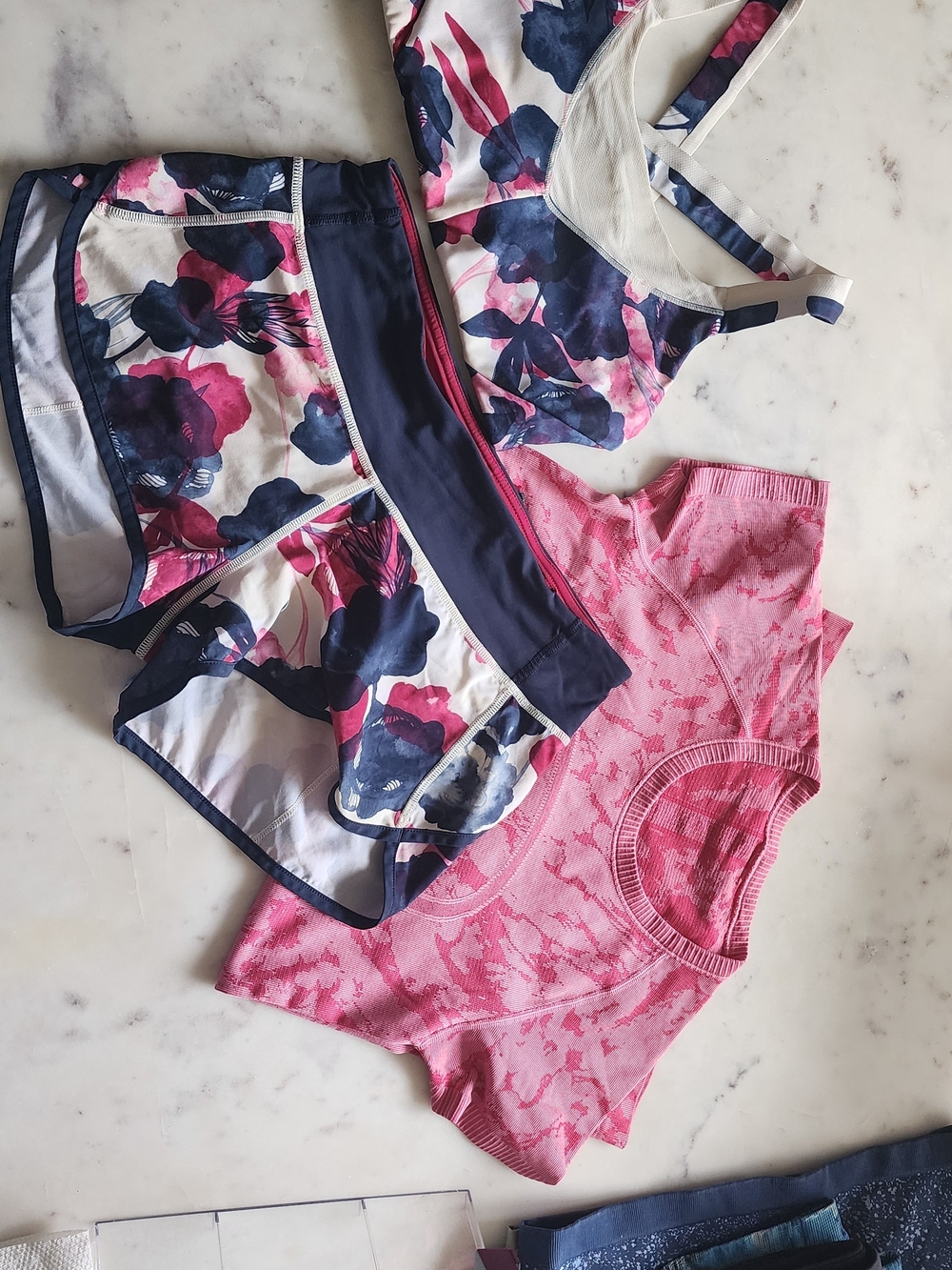 Lululemon Floral Active Set -  and Swiftly Tee